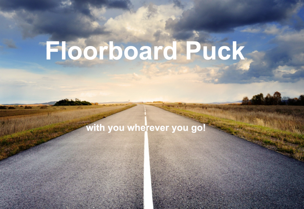 Floorboard Puck with you wherever you go